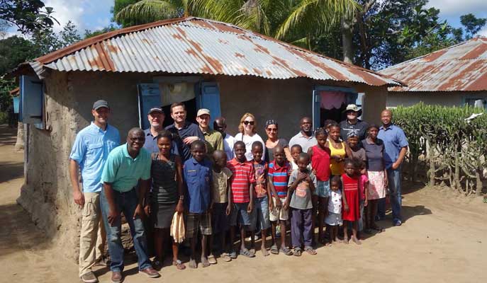 Volunteers and Locals in Haiti